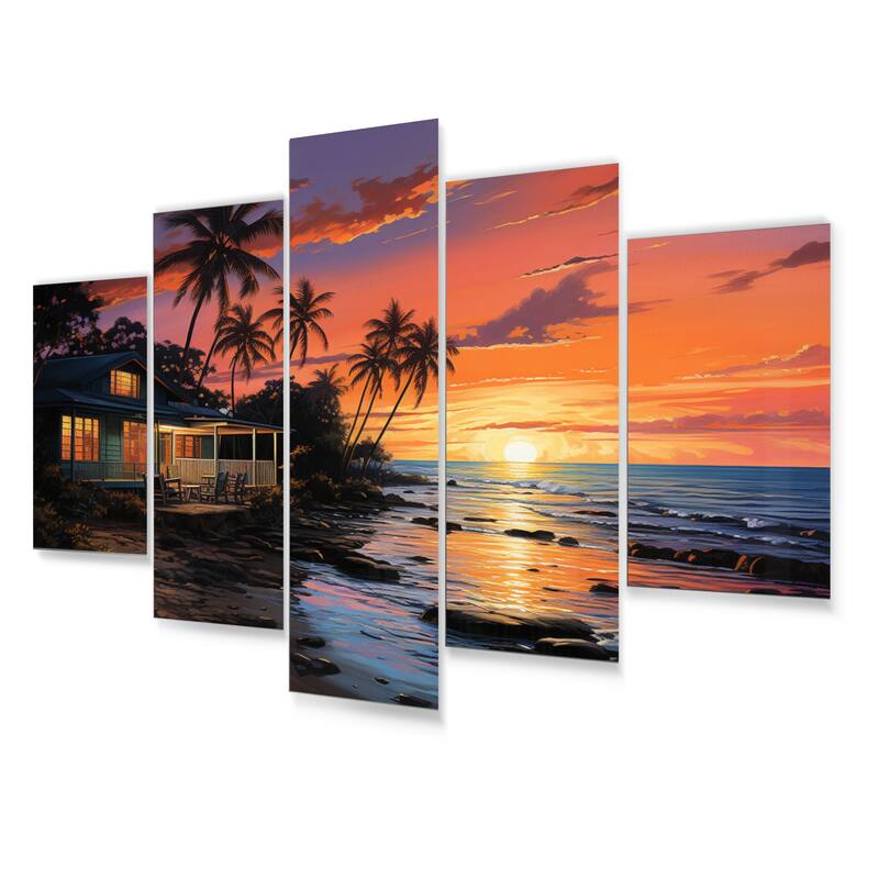 Designart "Hotels Lodges Resort Reverie I" Nautical & Beach Wall Art